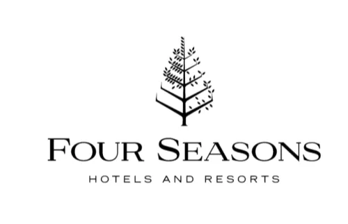 Logo of prestigious hotel brand Four Seasons, showcasing our extensive partnership with leaders in the hospitality industry.