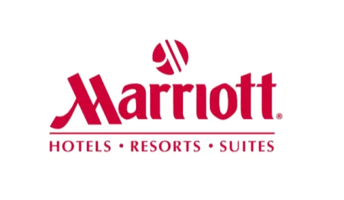 Logo of prestigious hotel brand Marriott, showcasing our extensive partnership with leaders in the hospitality industry.